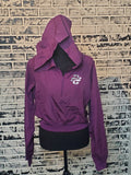 Crop Jacket with Hood - Purple