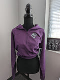 Crop Jacket with Hood - Purple